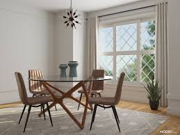 Decorating a translucent tabletop with color, texture. Glass Dining Table Design Ideas And Styles From Modsy Designers