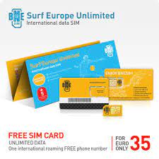 Bnesim Surf Europe Unlimited Unlimited Gb Of Data In Europe Surfing International Roaming Unlimited Data