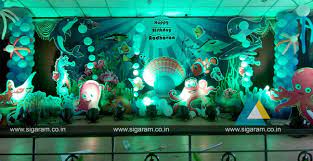 Scuba diver ocean vinyl wall decals. Ocean Themed Birthday Balloon Decoration At Vadalur