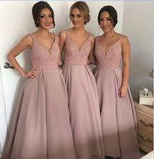 Dusty Rose Bridesmaid Dress Long Bridesmaid Dress A Line Bridesmaid Dress V N Rose Bridesmaid Dress Long Blush Bridesmaid Dresses Dusty Rose Bridesmaid Dresses