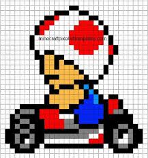 Maybe you would like to learn more about one of these? Minecraft Pixel Art Templates Mario Kart Toad Pixel Art Pixel Art Mario Pixel Art Facile