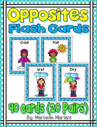 Opposites Flash Cards Opposites Word Wall Cards Opposites Visuals Opposite Words Word Wall Cards Flashcards