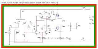 If you want to build this amplifier circuit, you should be careful and try to find some reference about this kind of circuit since it uses high dc voltage and high dc curent and of course expensive loudspeaker. 100w Mosfet Power Amplifier Circuit Image Home Wiring Diagram