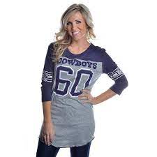 Dallas Cowboys Pink 60 3 4 Sleeve Sleep Shirt Dallas Cowboys Women Womens Long Sleeve Shirts Dallas Cowboys Outfits