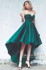 Sweetheart Pleated High Low Homecoming Dress From Sugerdress Green Homecoming Dresses Homecoming Dresses High Low High Low Prom Dresses
