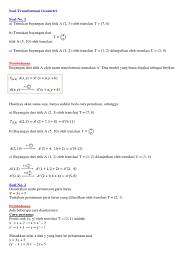 Soal transformasi geometri kelas 11. Soal Transformasi Geometri