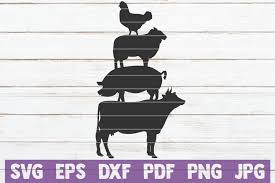 Remember, we include assembly videos for all of our free svg files, you'll. Farm Animals Cow Pig Chicken Svg Cut File 271444 Cut Files Design Bundles