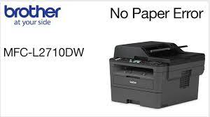 .monochrome laser multi fonction centre : Brother Mfcl2710dw Clearing No Paper Error Youtube