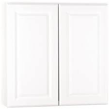 I had never used in the kitchen so no water damages. Hampton Bay 2478271 Hampton Assembled 30x30x12 In Wall Kitchen Cabinet In Satin White Walmart Com Walmart Com