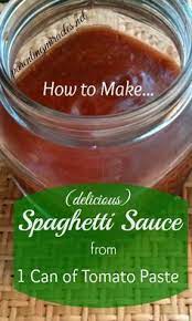 Dried oregano, salt and pepper. How To Make Spaghetti Sauce From Tomato Paste Recipes Tomato Paste Recipe How To Make Spaghetti