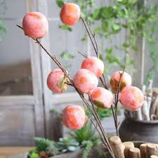 3m height artificial red apple trees. Artificial Fruit Lifelike Plant Simulation Faux Fake Persimmon Bcdshop Home Kitchen Cabinet Party Wedding Dec Artificial Fruit Persimmon Fruit Tree Fruit Trees