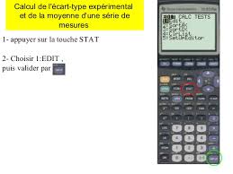 Ecart Type Experimental Et Moyenne