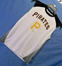 Young Mens Pittsburgh Pirates Tank Top Muscle Shirt White Size Xl 16 18 Ebay
