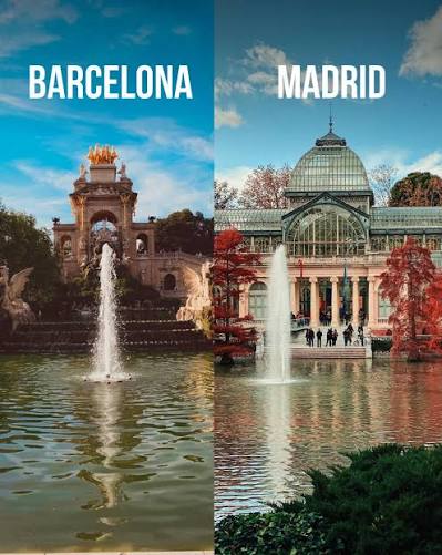 Barcelona vs Madrid: A tale of two vibrant cities! 😍🫶🇪🇸 💡It's the ultimate showdown: Barcelona versus Madrid. These two Spanish powerhouses each possess their own unique charm and allure. Barcelona, with its