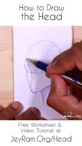 How To Draw The Head Free Worksheet Video Tutorial Video In 2020 Videos Tutorial Drawings Tutorial