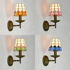 Check spelling or type a new query. Tapered Shade Wall Light Bedroom Stained Glass 1 Light Tiffany Style Sconce Light In Blue Yellow Green Pink Blue Green Pink Yellow Hl521622 Buy At The Price Of 61 70 In Beautifulhalo Com Imall Com