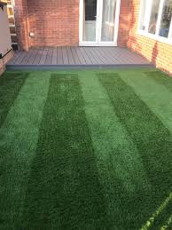 Composite Decking And 38mm Artificial Grass Compositedecking Artificialgrass Landscaping Garden Astro Turf Garden Artificial Grass Garden Artifical Grass