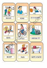 Maybe you would like to learn more about one of these? Action Cards Esl Worksheet By Valpa