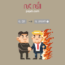 The people's food situation is now getting tense. Trump Jong Un Gifs Get The Best Gif On Giphy
