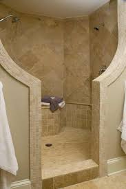 Awesome Walk In Showers No Doors For Modern Bathroom Ideas With Tile For Wall And Flooring Plu Showers Without Doors Small Bathroom With Shower Doorless Shower