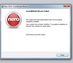 A installshield wizard error code may be a result of microsoft windows system data file corruption. Nero 2014 Installshield Wizard Was Interrupted Techyv Com