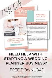 Start A Wedding Planner Business Free Guide Wedding Planner Business Wedding Planner Career Wedding Planner Education