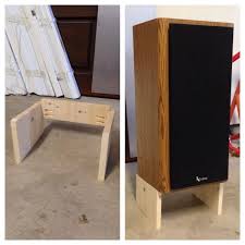 8 Great Diy Speaker Stand Ideas That Easy To Make Enthusiasthome Speaker Stands Diy Speaker Stands Diy Speakers