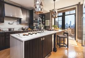 Don't overdo gray in the kitchen. Inside This Playful But Glamorous Chelsea Penthouse Luxe Interiors Design