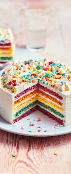 Rainbow Cake Gateau Arc En Ciel 6 Parts Surgeles Picard Gateau Gateau Arc En Ciel Bon Gateau