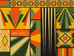 The art deco ethos diverged from the art nouveau and arts and crafts styles, which emphasized the uniqueness and originality of handmade objects and featured stylized, organic forms. Bunter Art Deco Hintergrund Vektor Download
