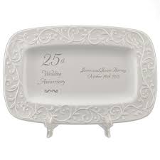 A themed 25th wedding anniversary gifts for her or 25th wedding anniversary gifts for him will bring back good memories and give them another chance to cherish them once more. 25th Wedding Anniversary Lenox Carved Tray