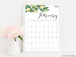 2021 Calendar Watercolour Calendar 2021 Botanical Wall Etsy Watercolor Calendar Calendar Printables Wall Calendar