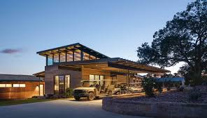 Texas style ranch home back exterior rustic house new york by the plan collection houzz ie. Hill Country Modern Ranch J Christopher Architecture