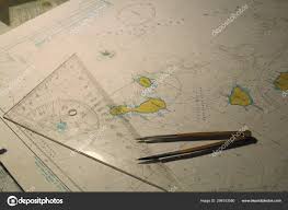 Sea Map Nautical Chart Kurile Islands Sea Okhotsk Tools