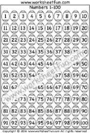 easter worksheets hundred chart number chart 1 100