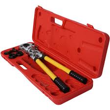 Pince A Sertir Professionnelle Avec Contour Tubes Raccords Alu Pe X 16 32 Mm Machoires Sertissage 61052