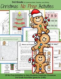 Grade 3 (year 3) is the last year of lower primary, and children at this age are old enough to be introduced to linguistic challenges and complexities, the classics, and independent writing. 3rd Grade Math 3rd Grade Reading Christmas No Prep Activities Teaching Resources