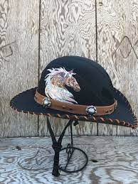 Helmet Hat Hellhat Cowboy Hat Helmet Helmet Hat Hats Black Cowboy Hat