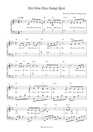 Sài gòn đau lòng quá. Sai Gon Ä'au Long Qua Há»©a Kim Tuyá»n X Hoang Duyen Piano Sheet Sku Snv666389