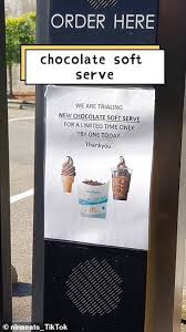 Mcdonald S Australia Launches Limited Edition Chocolate Soft Serve Ice Cream Daily Mail Online