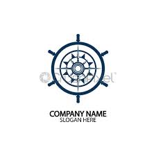 Together with the rest of the steering mechanism, it forms part of the helm. Ship Steering Wheel And Conpass Rose Navigation Symbol Or Logo Stock Vector Crushpixel