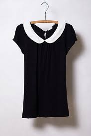 Novelty Collar Tee Clothes Pretty Outfits Fashion
