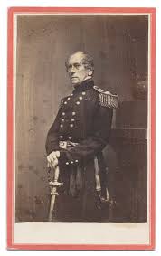 THREE-QUARTER STANDING VIEW OF GENERAL JOHN E. WOOL — Horse Soldier