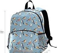 Amazon.com: KUEJOP Mochila para niños pequeños, mochila con estampado de  pájaro azul para jardín de infantes para niños y niñas de 3 a 6 años con ...