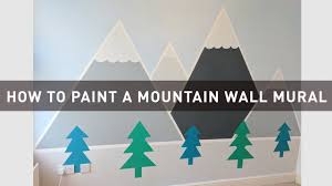 They can be as tall, short, fat, or skinny as you want; How To Paint A Mountain Mural On Your Bedroom Wall Youtube