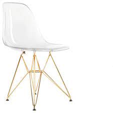 Velvet swivel chair for living room,office chair with wheels, modern leisure arm chair height adjustable fabric shell chair. Plata Import Eames Style Side Dining Chair With Gold Legs Eiffel Dining Room Chair In Black Set Of 2 Furniture Home Urbytus Com
