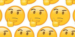 Yellow and blue emoji balls. Why People Use The Thinking Face Emoji