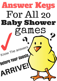 Here are fun, free, printable baby shower games from the classic to the unique. Answer Keys For All 20 Games Print My Baby Shower Printable Baby Shower Games Baby Shower Printables Baseball Baby Shower Theme
