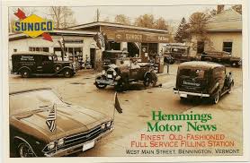 Rutland, vermont, 1970, part 6. Hemmings Motor News Sunoco Gas Station Vintage Cars Postcard Bennington Vermont Ebay