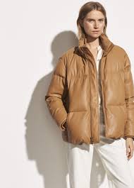 Leather Puffer Jacket For Women Vince Puffer Jacket Style Puffer Jackets Outfit Inspiration Fall